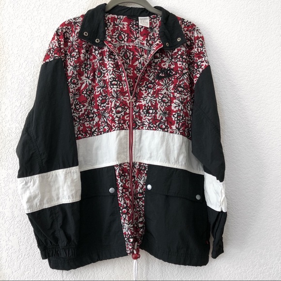 nike floral windbreaker